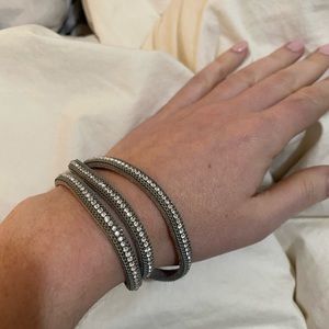 Rhinestone Magnetic Wrap Bracelet
